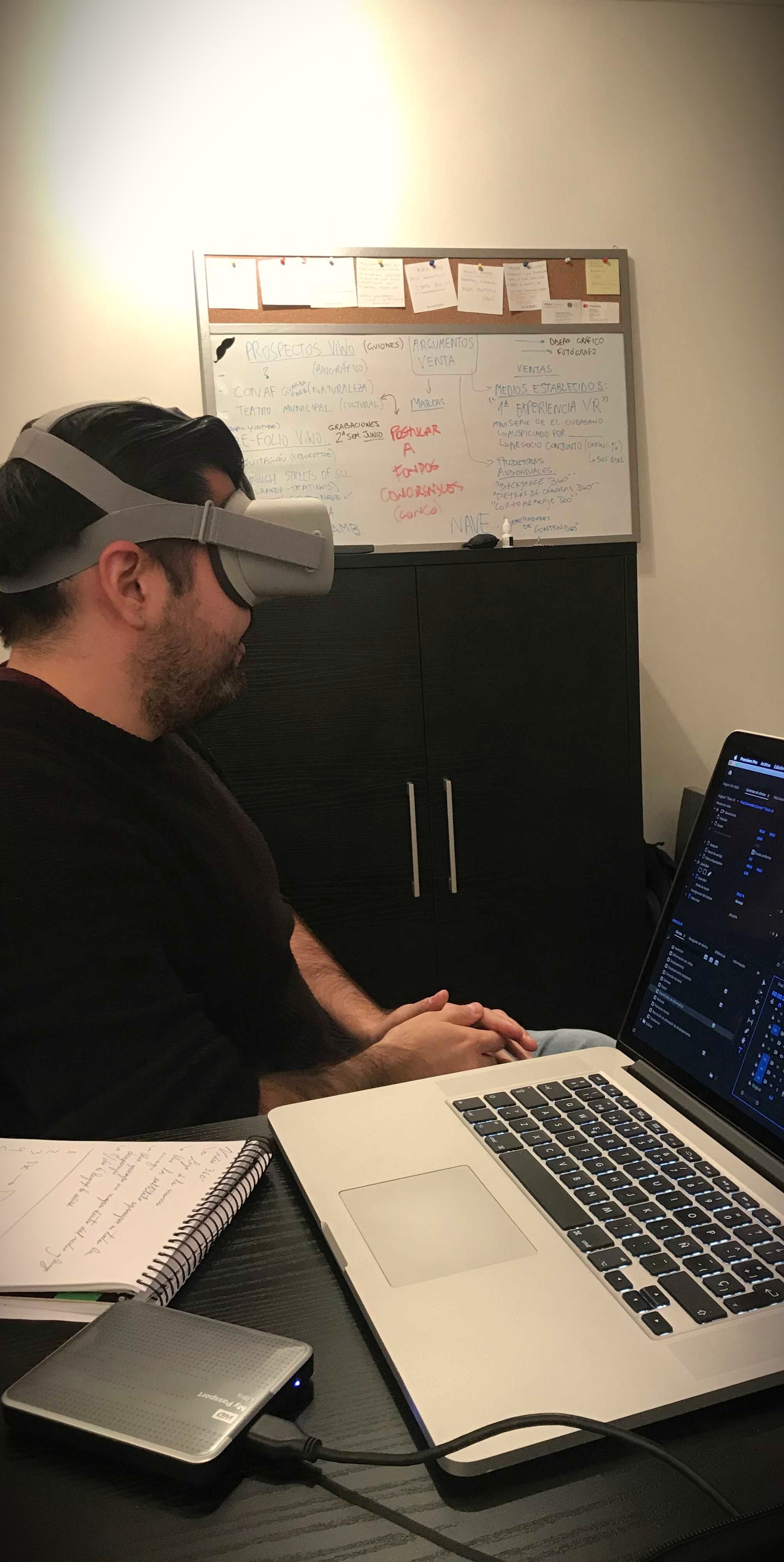 Experiencia VR en prueba de usuario